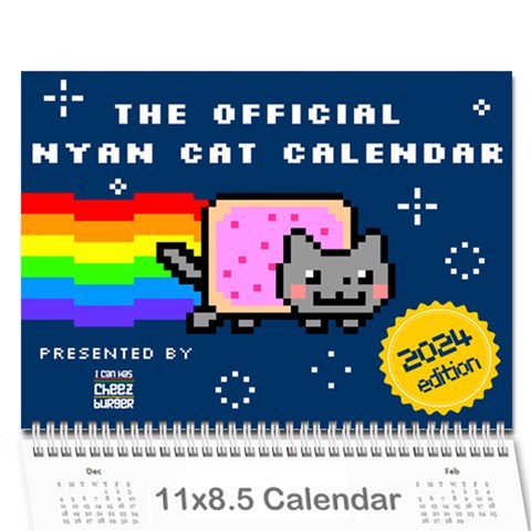 The Official Nyan Cat Calendar - 2024 Edition - Presented by ICanHasCheezburger?
