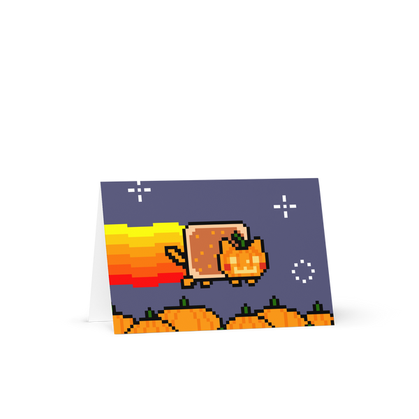 Pumpkin Nyan Cat Greeting card