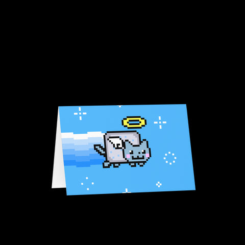 Angelic Nyan Cat Greeting card