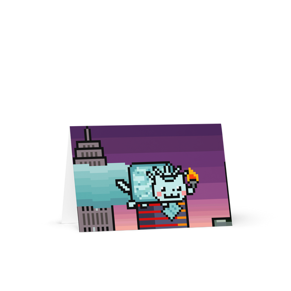 Liberty Nyan Cat Greeting card