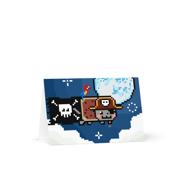 Pirate Nyan Cat Greeting card