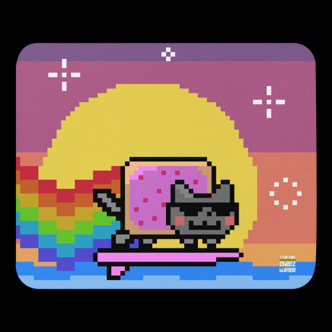 Surfing Nyan Cat Mouse pad
