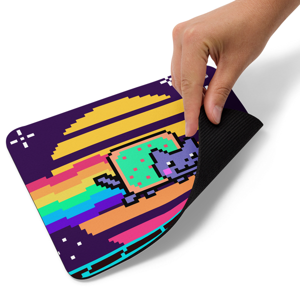 Vaporwave Nyan Cat Mouse pad