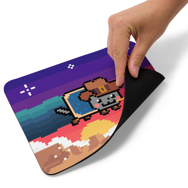 Cowboy Nyan Cat Mouse pad