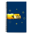 Golden Nyan Cat Spiral notebook