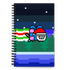 Santa Nyan Spiral notebook