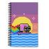 Surfing Nyan Cat Spiral notebook