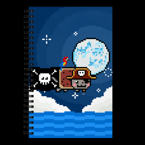Pirate Nyan Cat Spiral notebook