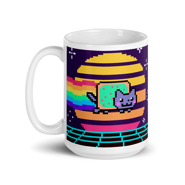 Vaporwave Nyan Cat Mug
