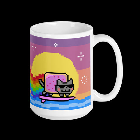Surfing Nyan Cat Mug