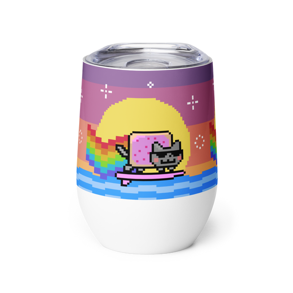 Surfing Nyan Cat Tumbler