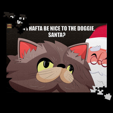Do I Hafta Be Nice To The Doggie, Santa? Puzzle