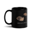 Brown Bread Cat Black Glossy Mug