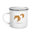 Croissant Cat Enamel Mug