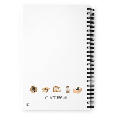 Yelling Cat-In-A-Box Spiral notebook