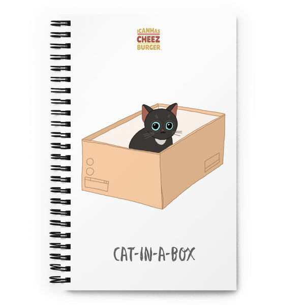 Baby Cat-In-A-Box Spiral notebook